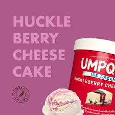 picture of Umpqua Dairy's huckleberry cheesecake ice cream