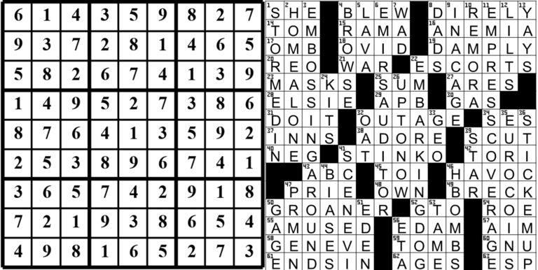 collage of this week's puzzle solutions.