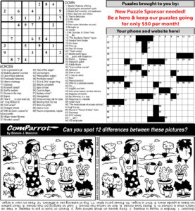 collage of this week's puzzles
