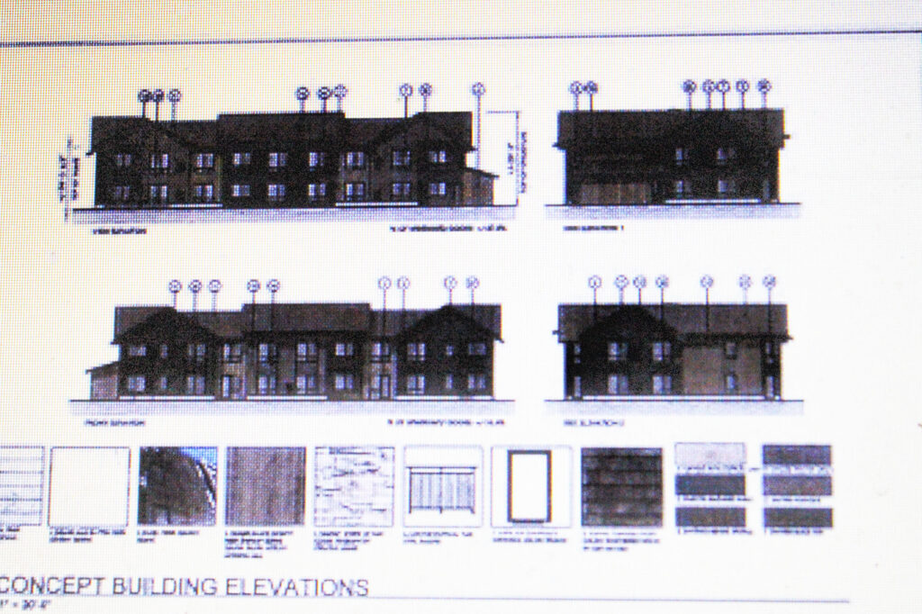 rendering of a proposed building.