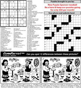 collage of this week's puzzles.