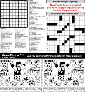 collage of this week's puzzles.