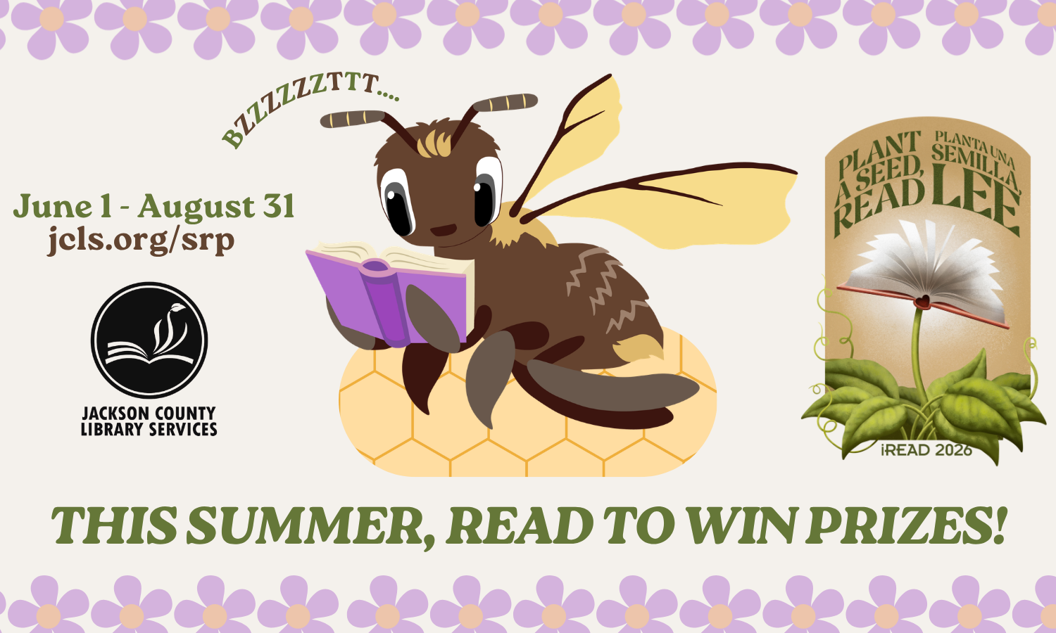 ad for the jackson county library services summer reading program