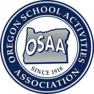 Logo for the oregon school activities association.