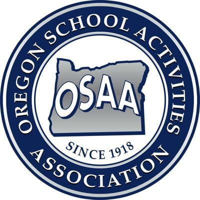Logo for the oregon school activities association.