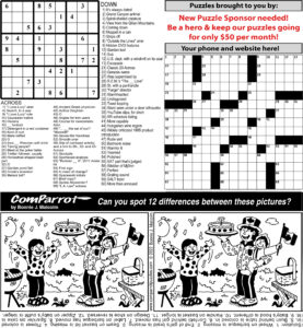 collage of this week's puzzles.