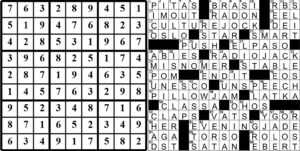 collage of this week's puzzle solutions