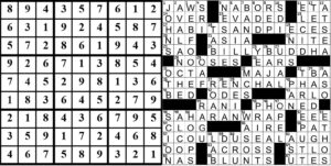 collage of this week's puzzle solutions.