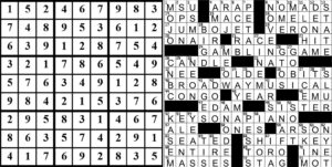 collage of this weeks puzzle solutions.