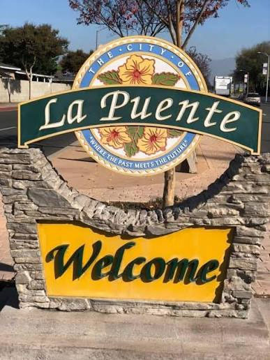 photo of the welcome sign for La Puente california