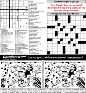 collage of this week's puzzles