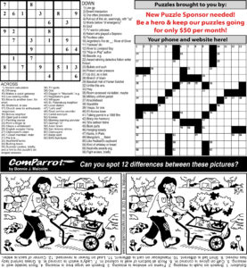 collage of this week's puzzles
