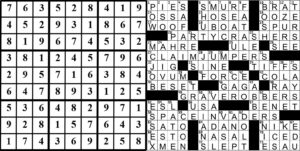 collage of this week's puzzle solutions.