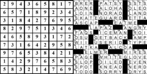 collage of this week's puzzle solutions.