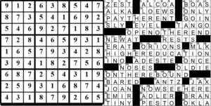collage of this week's puzzle solutions.