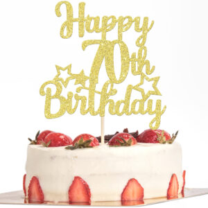 photo of a 70th birthday cake.