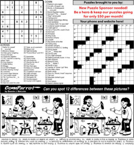 collage of this week's puzzles