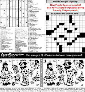 collage of this week's puzzles
