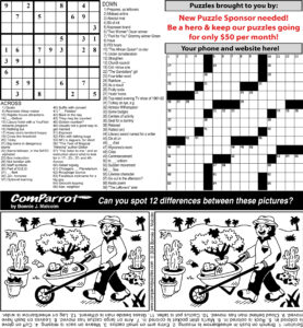 collage of this week's puzzles.