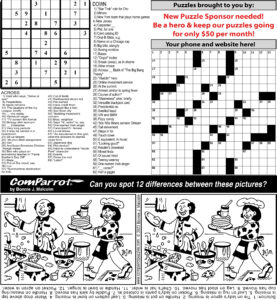 collage of this week's puzzles