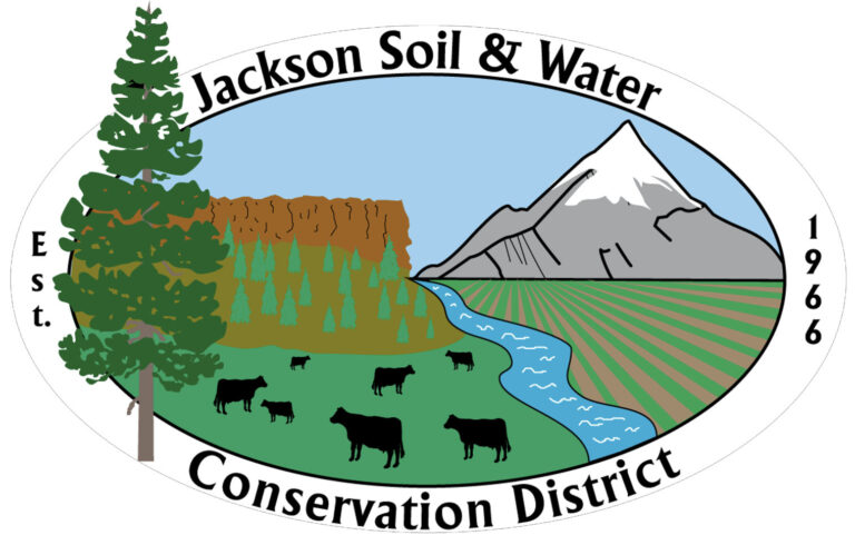 logo for the jackson county soil and water conservation district.